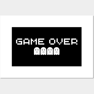 GAME OVER, Funny gamer design Posters and Art